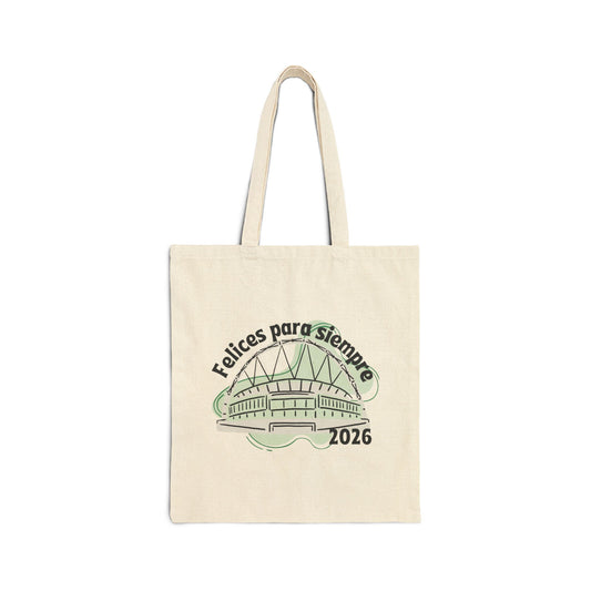 Felices para siempre 2026 bolsa de lona - verde