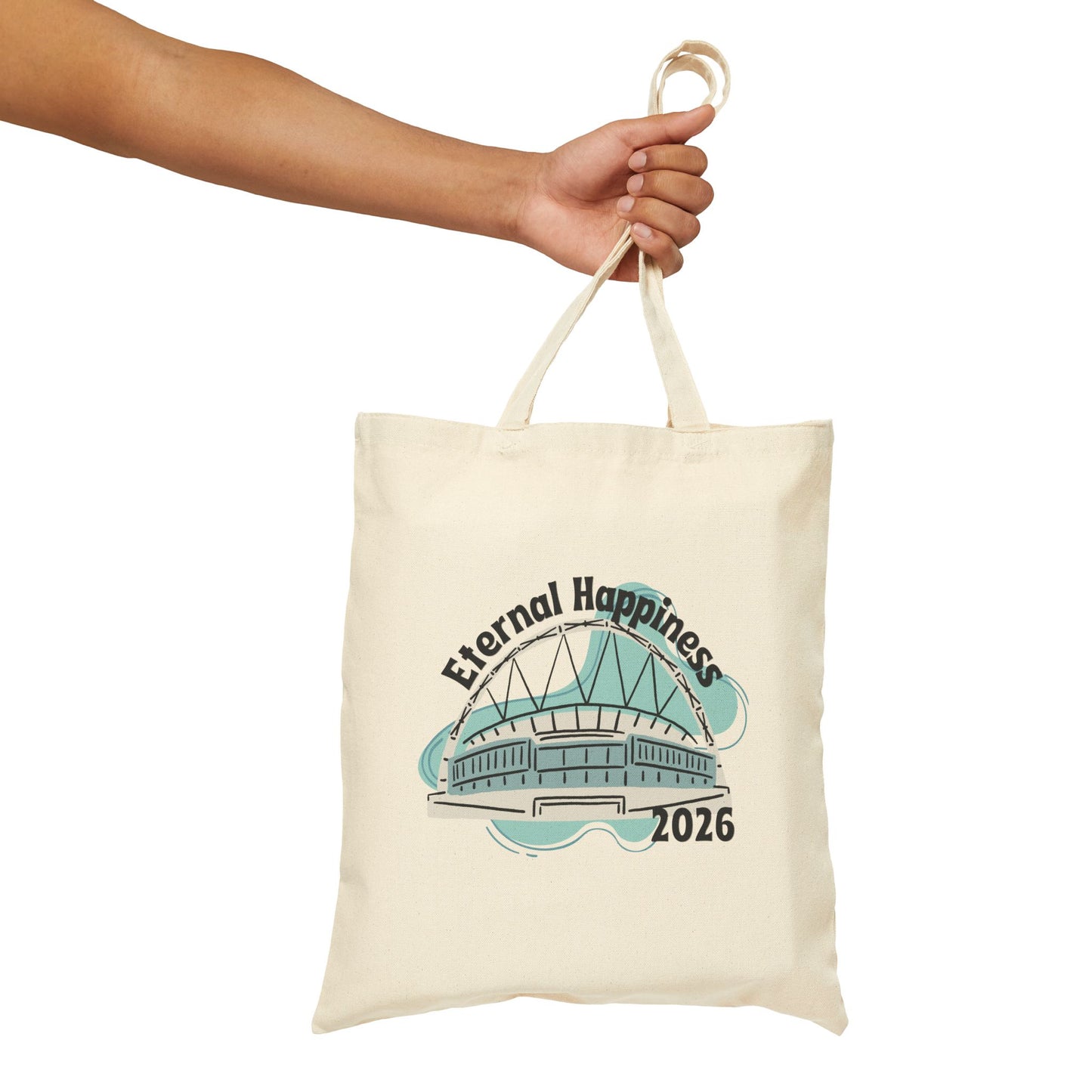 Eternal Happiness 2026 Tote Bag - Light Blue