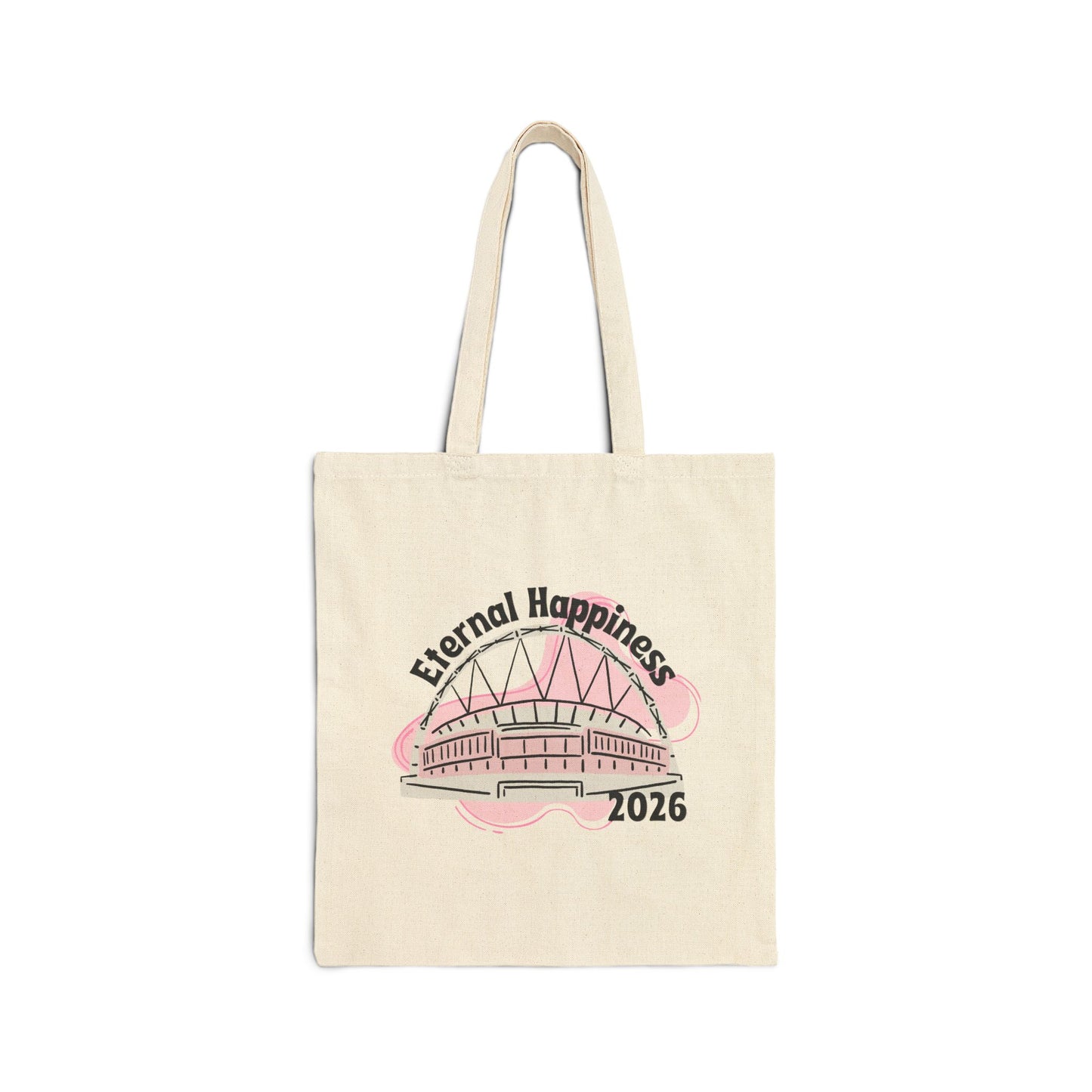 Eternal Happiness 2026 Tote Bag - Pink