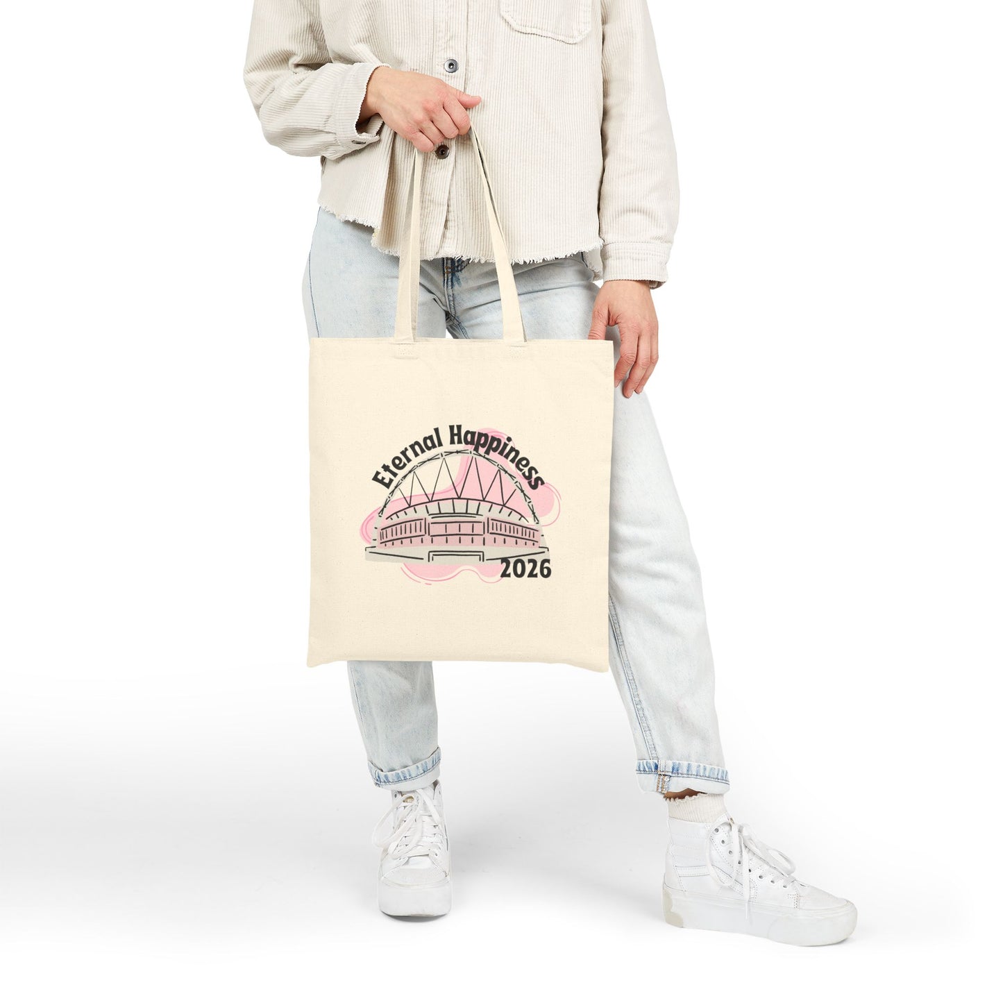 Eternal Happiness 2026 Tote Bag - Pink