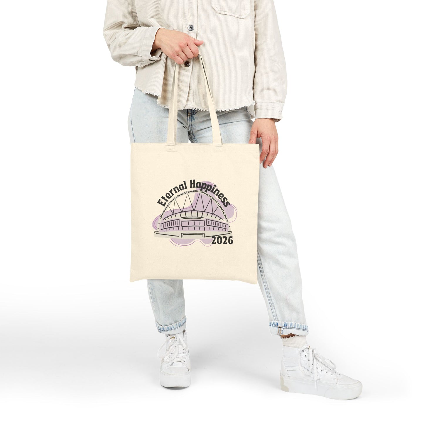 Eternal Happiness 2026 Tote Bag - Purple