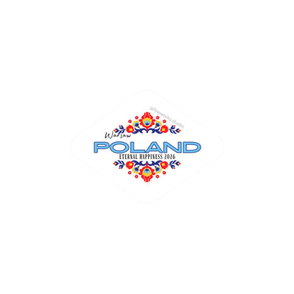 colorful image of a traditional floral pattern  surrounding the text poland and eternal happiness 2026